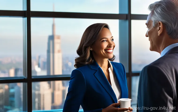 공무원 승진 시험 준비 전략 - **A confident female government official in her mid-30s** stands at the head of a modern conference ... 공무원 승진 시험 준비 전략 - **A confident female government official in her mid-30s** stands at the head of a modern conference ...