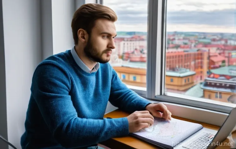 공무원 시험 지역 선택 가이드 - **Prompt:** A young, focused professional (male or female, early to mid-20s, dressed in a smart casu...