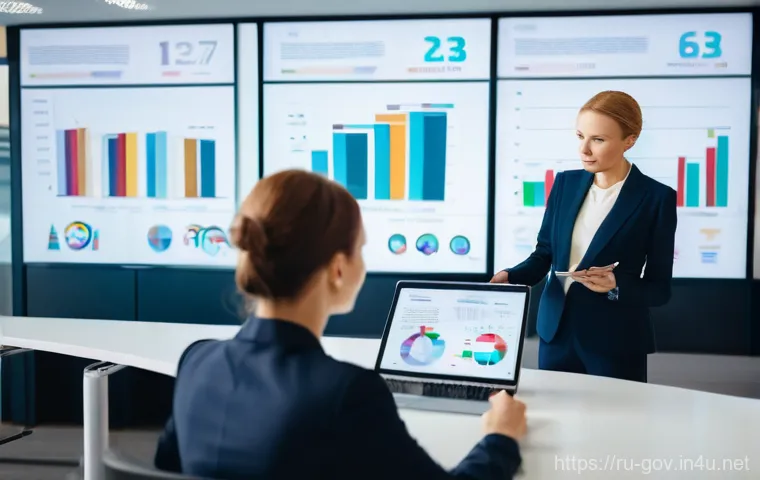 국가공무원 연봉협상 성공 전략 - **Prompt:** A dynamic, modern office environment in a Russian government building. A diverse group o...